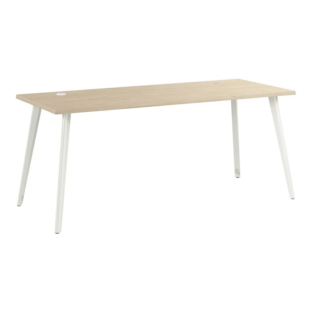 Office Desks*Bush Business Furniture Vista 72"W Computer Desk, Natural Elm (VSD172NE)