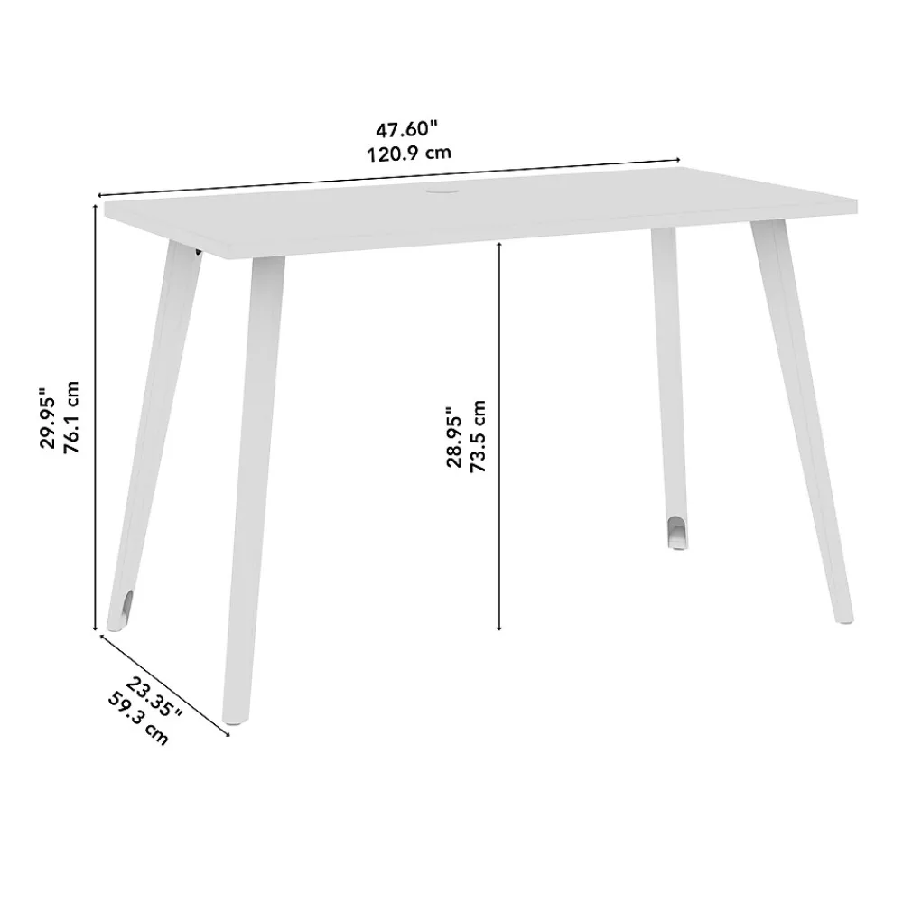 Office Desks*Bush Business Furniture Vista 48"W Computer Desk, Natural Elm (VSD148NE)