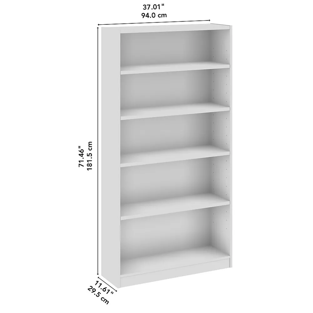 Bookcases*Bush Business Furniture Vista Tall 5 Shelf Bookcase, Black Walnut (VSB12453-Z)