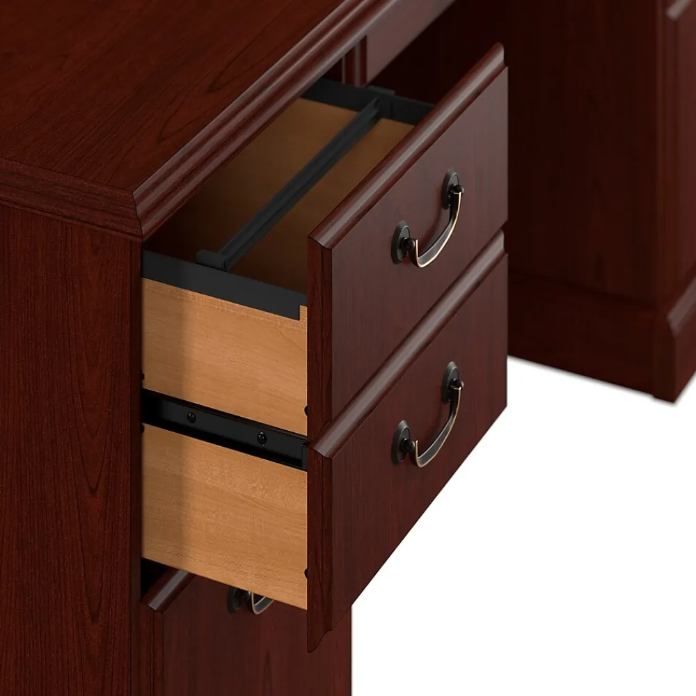 Computer Desks*Bush Business Furniture 66"W Arlington Executive Desk with Drawers, Harvest Cherry (WC65566-03K)