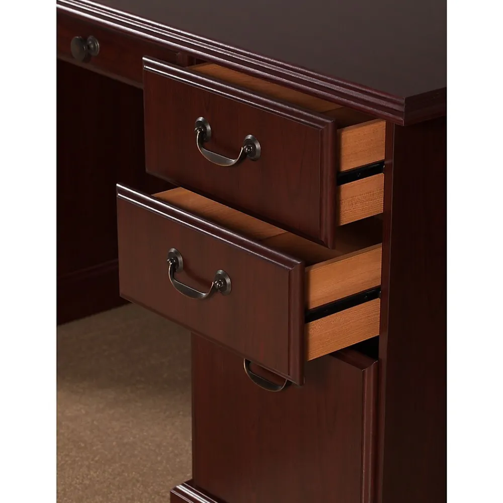Computer Desks*Bush Business Furniture 66"W Arlington Executive Desk with Drawers, Harvest Cherry (WC65566-03K)
