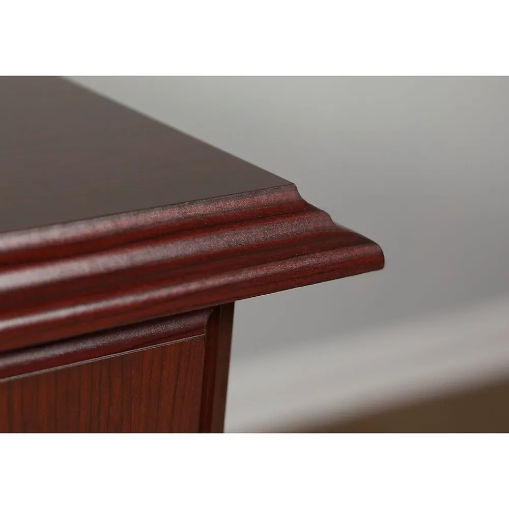L-Desks*Bush Business Furniture 66"W Arlington L Shaped Desk with Drawers and Keyboard Tray, Harvest Cherry (WC65570-03K)