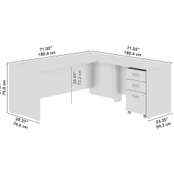 L-Desks*Bush Business Furniture Westfield 72
