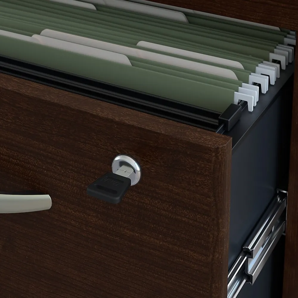 File Cabinets*Bush Business Furniture Westfield 3-Drawer Mobile Vertical File Cabinet, Letter/Legal Size, Lockable, (WC12953) Mocha Cherry