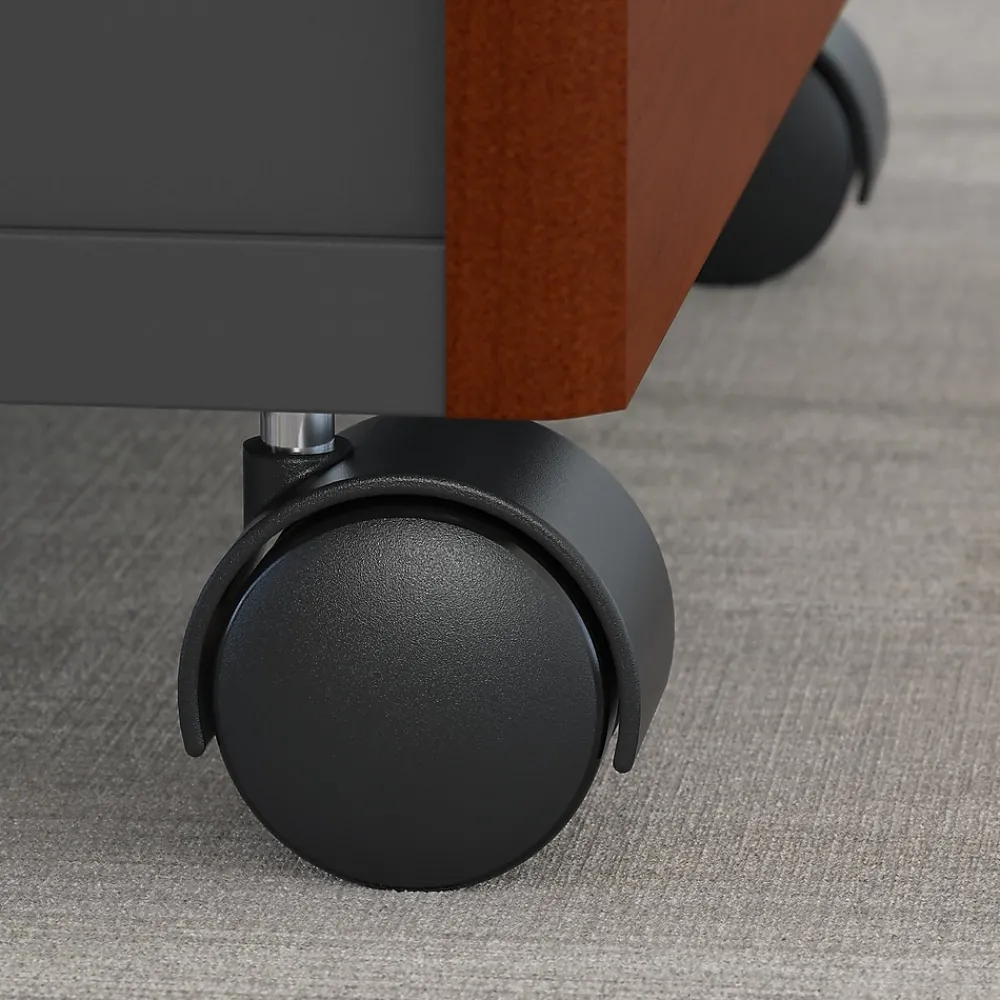 Computer Desks*Bush Business Furniture Westfield 60"W Office Desk with Hutch and Mobile File Cabinet, Hansen Cherry (SRC014HCSU)