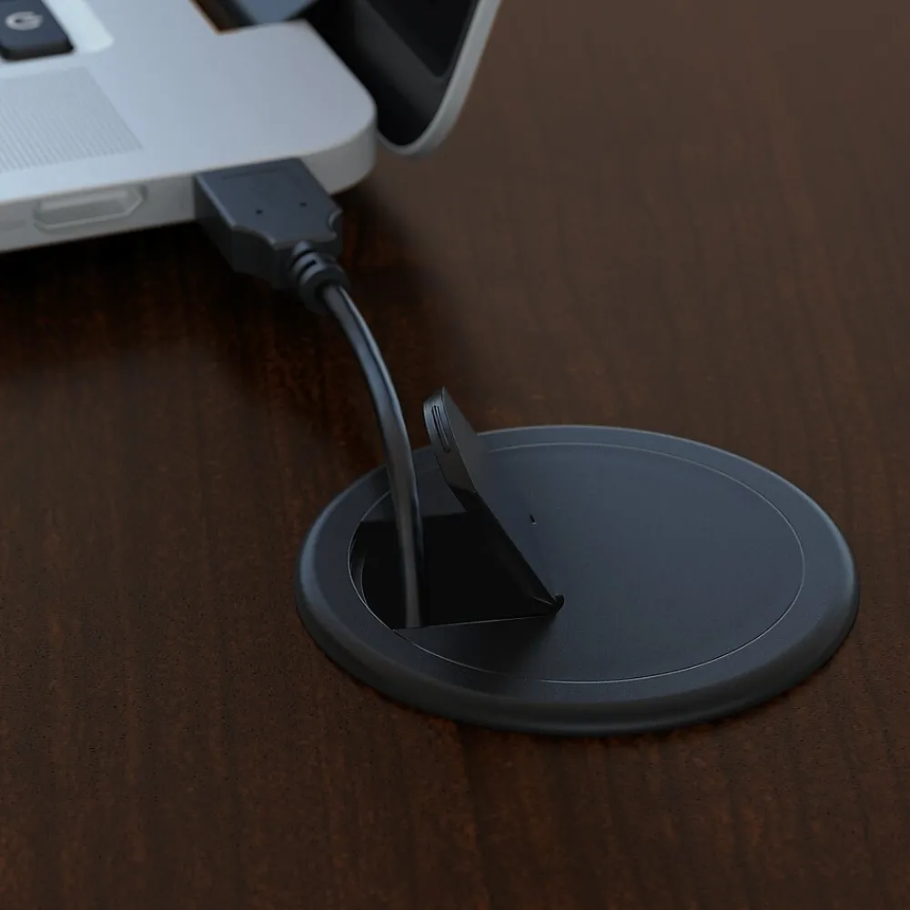 Office Desks*Bush Business Furniture Westfield Desk w/ 2 Drawer Mobile Pedestal, (SRC028MRSU) Mocha Cherry