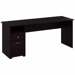 Computer Desks*Bush Furniture Cabot 72"W Computer Desk with Drawers, (WC31872) Espresso Oak