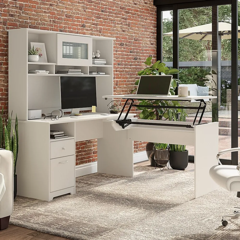 Computer Desks*Bush Furniture Cabot 60"W Computer Desk with Drawers, (WC31960) White