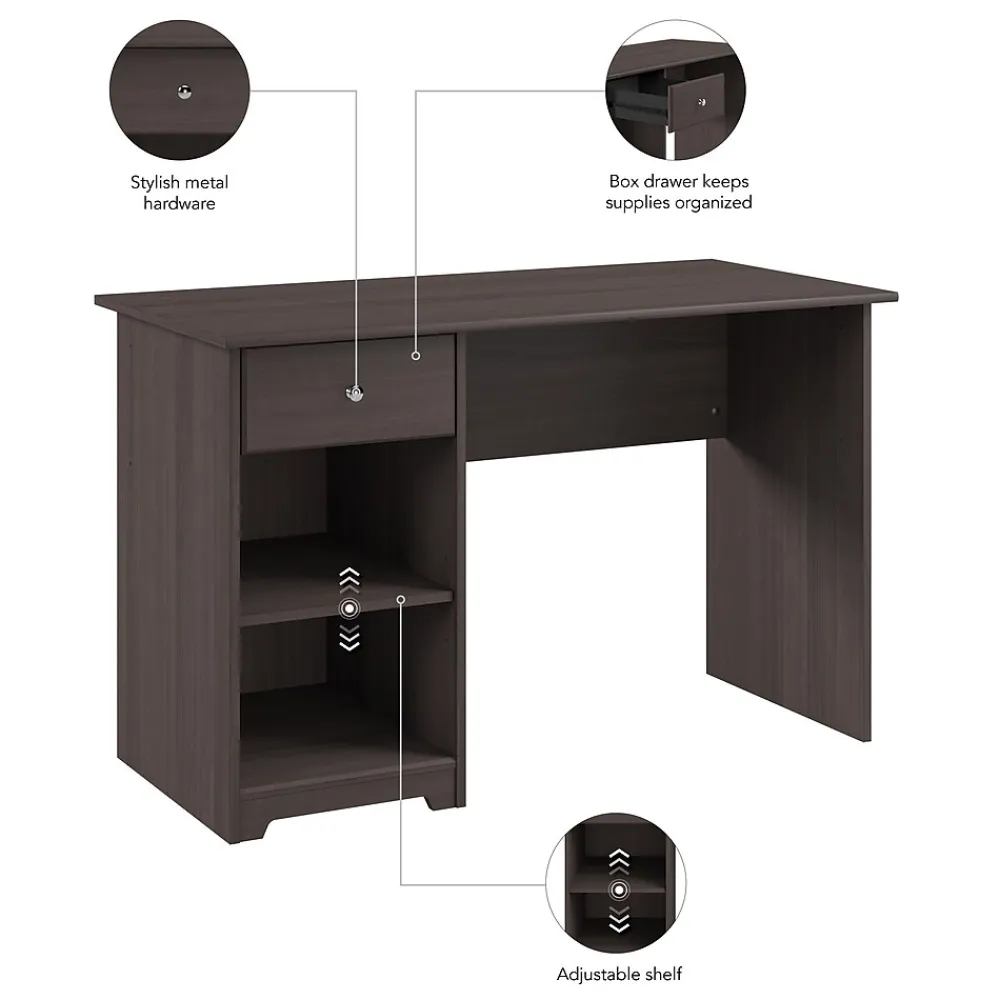 Computer Desks*Bush Furniture Cabot 48"W Computer Desk with Storage, Heather Gray (WC31747)