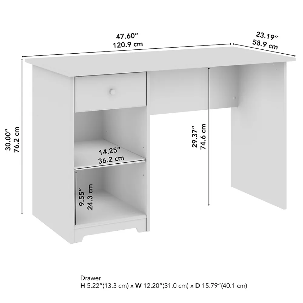 Computer Desks*Bush Furniture Cabot 48"W Computer Desk with Storage, Heather Gray (WC31747)