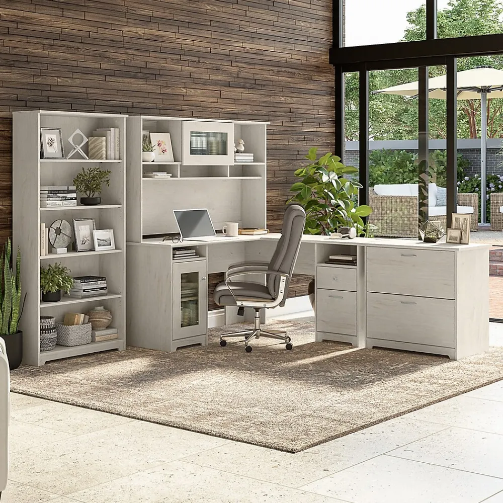 File Cabinets*Bush Furniture Cabot 31"W 2-Drawer Lateral File Cabinet, Letter/Legal, (WC31180) Linen White Oak