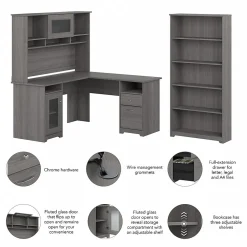 L-Desks*Bush Furniture Cabot 60