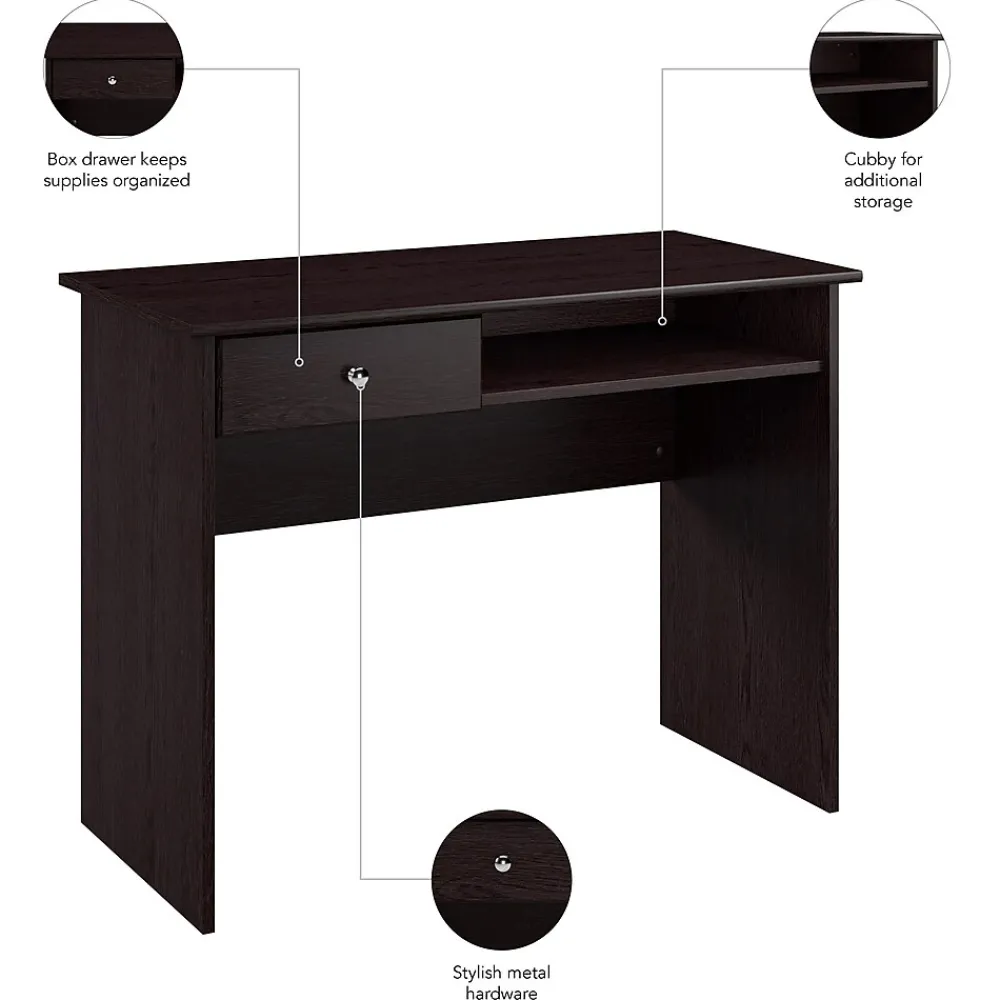 Office Desks*Bush Furniture Cabot 40"W Writing Desk, (WC31840) Espresso Oak