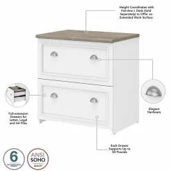 File Cabinets*Bush Furniture Fairview 2-Drawer Lateral File Cabinet, Letter/Legal, , 29.57