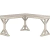 L-Desks*Bush Furniture Homestead 60"W Farmhouse L Shaped Desk, Linen White Oak (HOD160LW-03K)