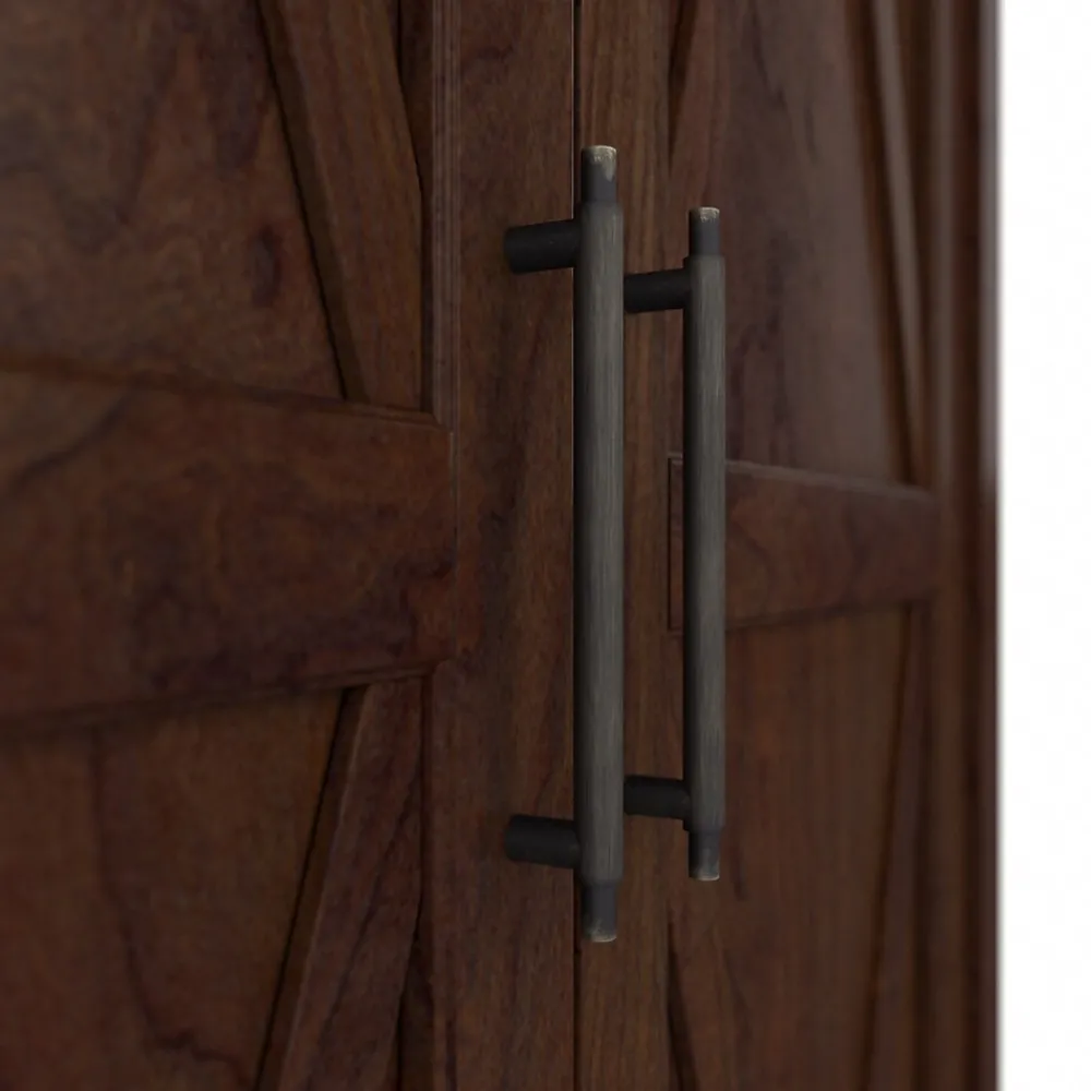 Storage Cabinets*Bush Furniture Key West 65.98" Tall Storage Cabinet with Doors and 5 Shelves, Bing Cherry (KWS266BC-03)