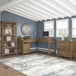 File Cabinets*Bush Furniture Key West 2-Drawer Lateral File Cabinet, Letter/Legal, Reclaimed Pine, 30