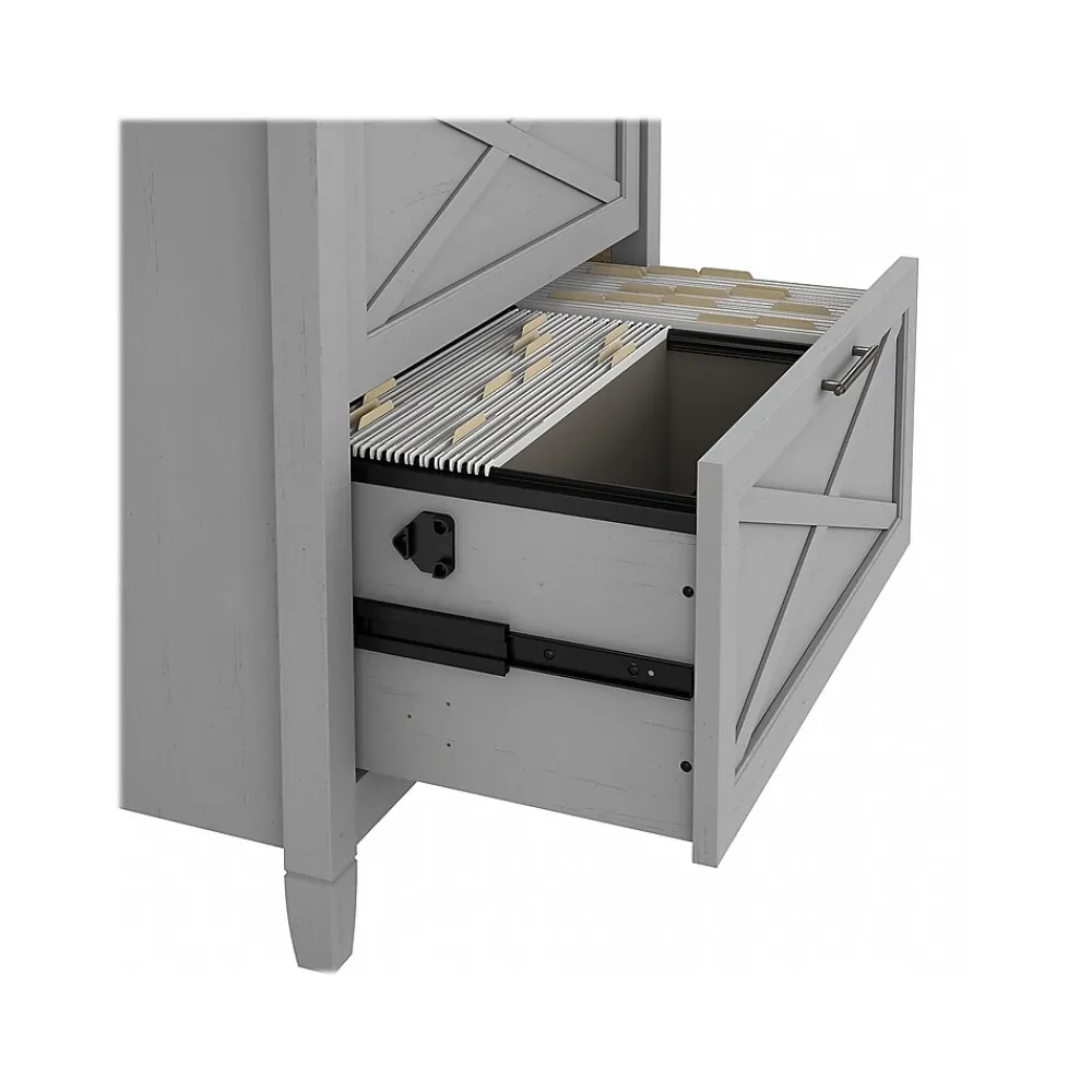 File Cabinets*Bush Furniture Key West 2-Drawer Lateral File Cabinet, Letter/Legal, Cape Cod Gray, 30" (KWF130CG-03)