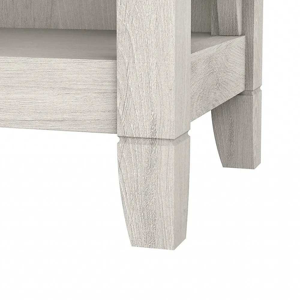 Bookcases*Bush Furniture Key West 66"H 5-Shelf Bookcase with Adjustable Shelves, Linen White Oak Laminated Wood (KWB132LW-03)