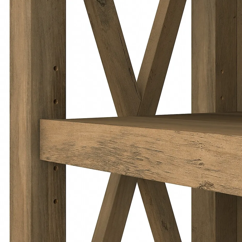 Bookcases*Bush Furniture Key West 66"H 5-Shelf Bookcase with Adjustable Shelves, Reclaimed Pine Laminated Wood (KWB132RCP-03)