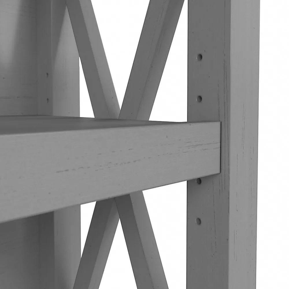 Bookcases*Bush Furniture Key West 30"H 2-Shelf Bookcase with Adjustable Shelf, Cape Cod Gray (KWB124CG-03)