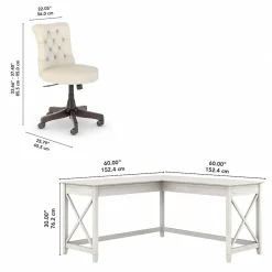 L-Desks*Bush Furniture Key West 60