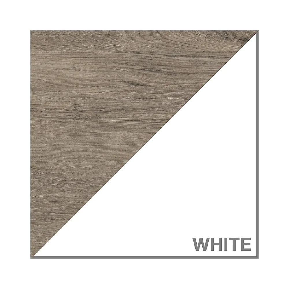 Bookcases*Bush Furniture Mayfield 2-Shelf 66"H Standard Bookcase with Drawers, Pure White/Shiplap Gray (MAY018GW2)