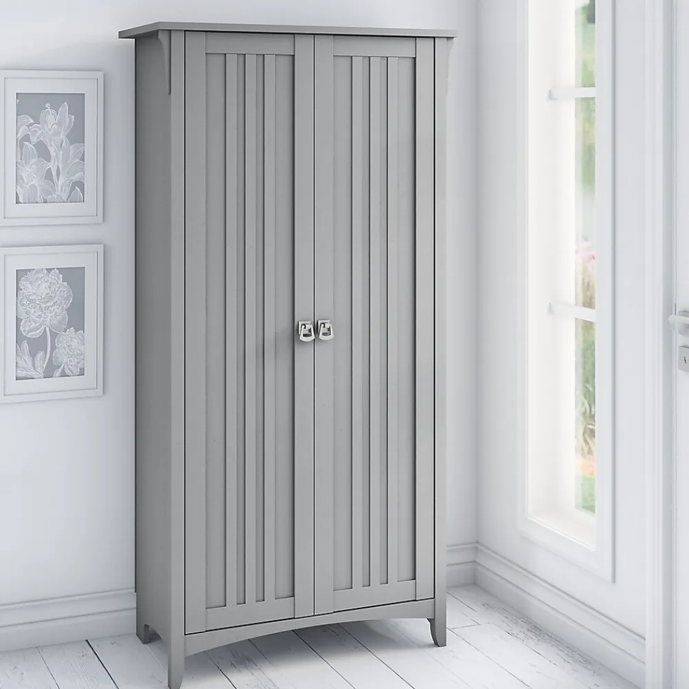 Storage Cabinets*Bush Furniture Salinas 63" Storage Cabinet with 5 Shelves, (SAS332CG-03) Cape Cod Gray