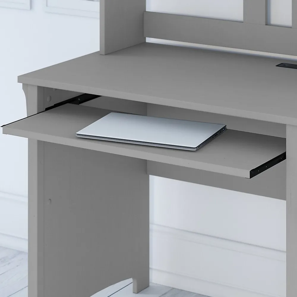 Office Desks*Bush Furniture Salinas 48"W Small Computer Desk with Hutch, (MY72308-03) Cape Cod Gray