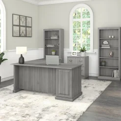 File Cabinets*Bush Furniture Saratoga 2-Drawer Lateral File Cabinet, Locking, Modern Gray (EX45854-03)