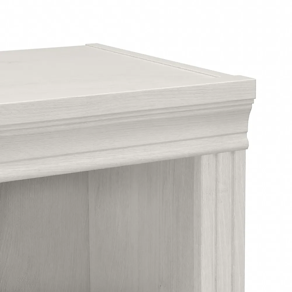 Bookcases*Bush Furniture Saratoga 72"H 5-Shelf Bookcase with Adjustable Shelves, Linen White Oak Laminate, 2/Set (SAR008LW)