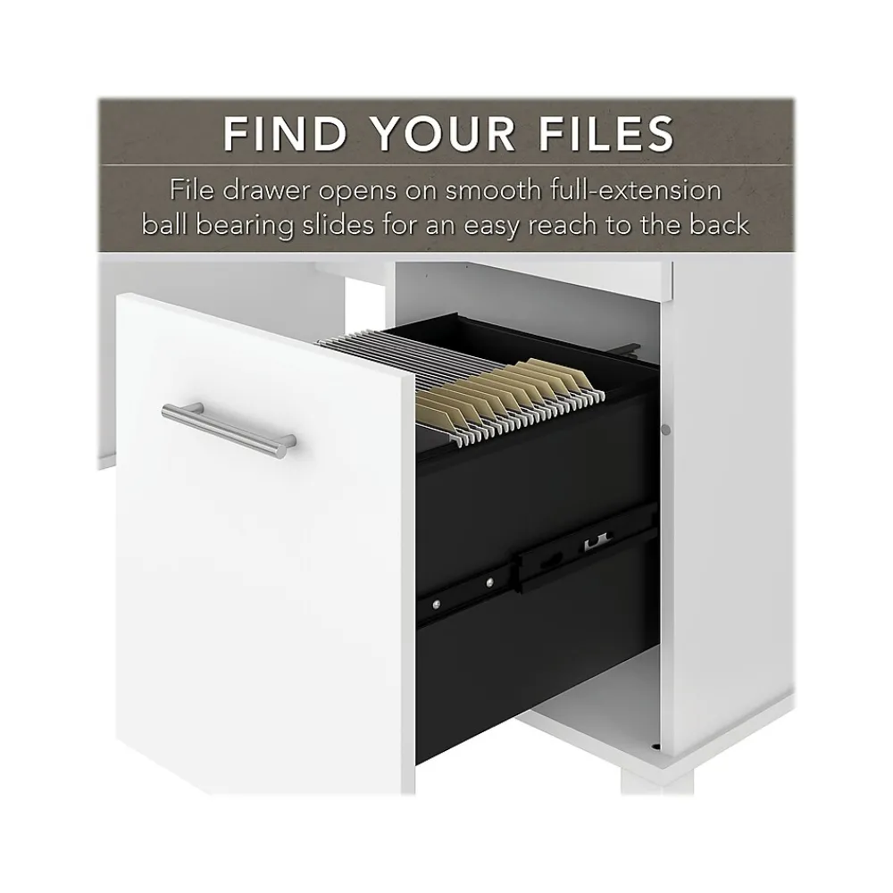 Office Desks*Bush Furniture Somerset 60"W Office Desk with Drawers, (WC81928K) White