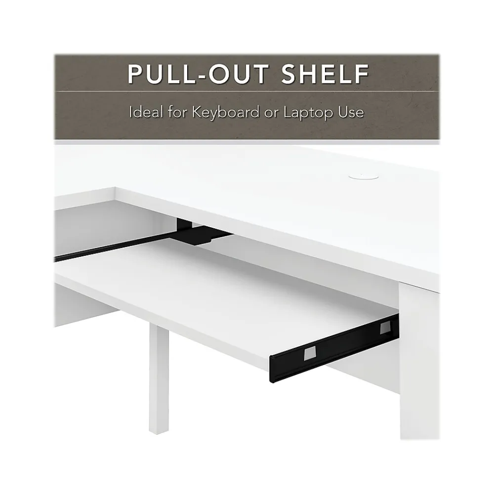 L-Desks*Bush Furniture Somerset 60"W L Shaped Desk with Storage, (WC81930K) White
