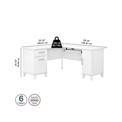 L-Desks*Bush Furniture Somerset 60