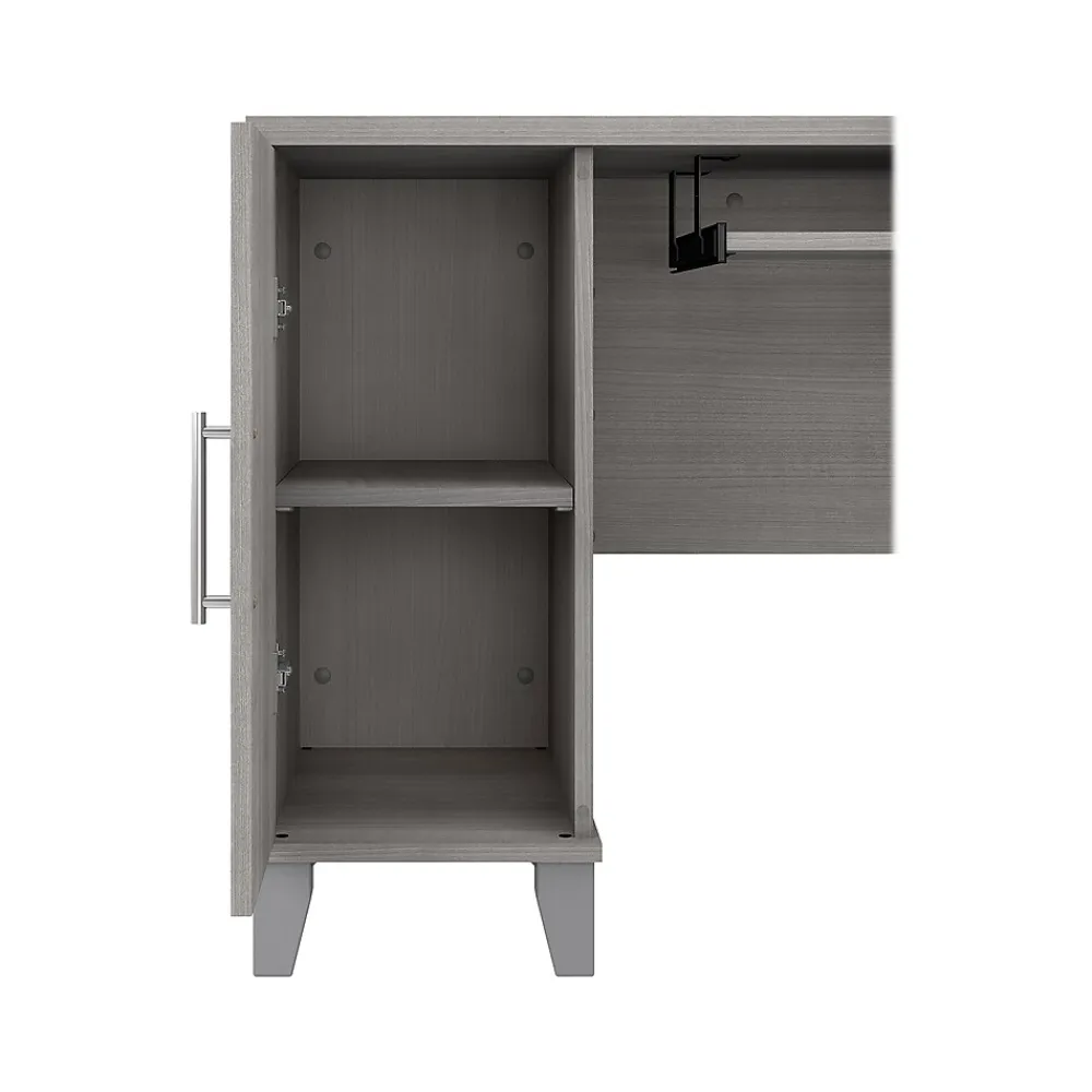 L-Desks*Bush Furniture Somerset 72"W L Shaped Desk with Storage, (WC81210K) Platinum Gray