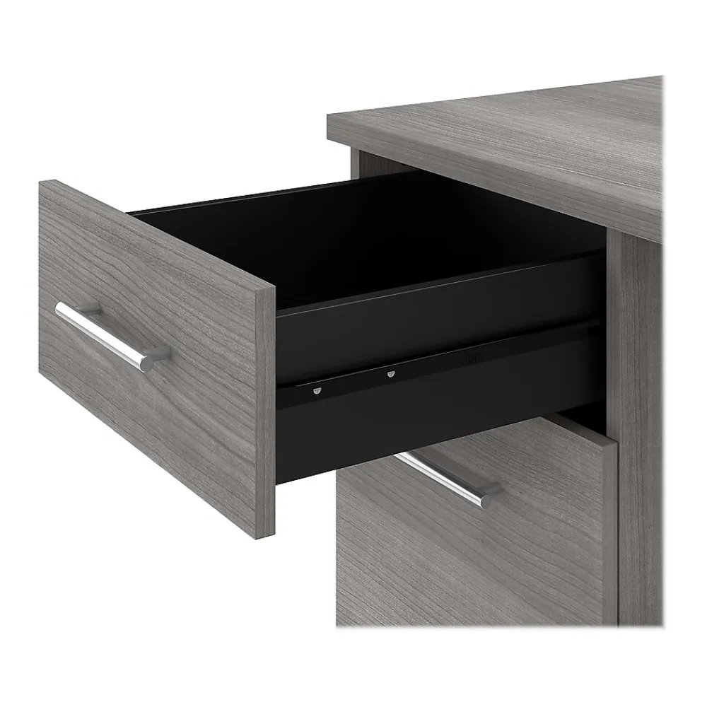 L-Desks*Bush Furniture Somerset 72"W 3 Position Sit to Stand L Shaped Desk, (SET014PG) Platinum Gray