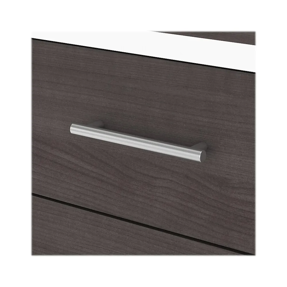 L-Desks*Bush Furniture Somerset 72"W 3 Position Sit to Stand L Shaped Desk, (SET014SGWH) Storm Gray/White