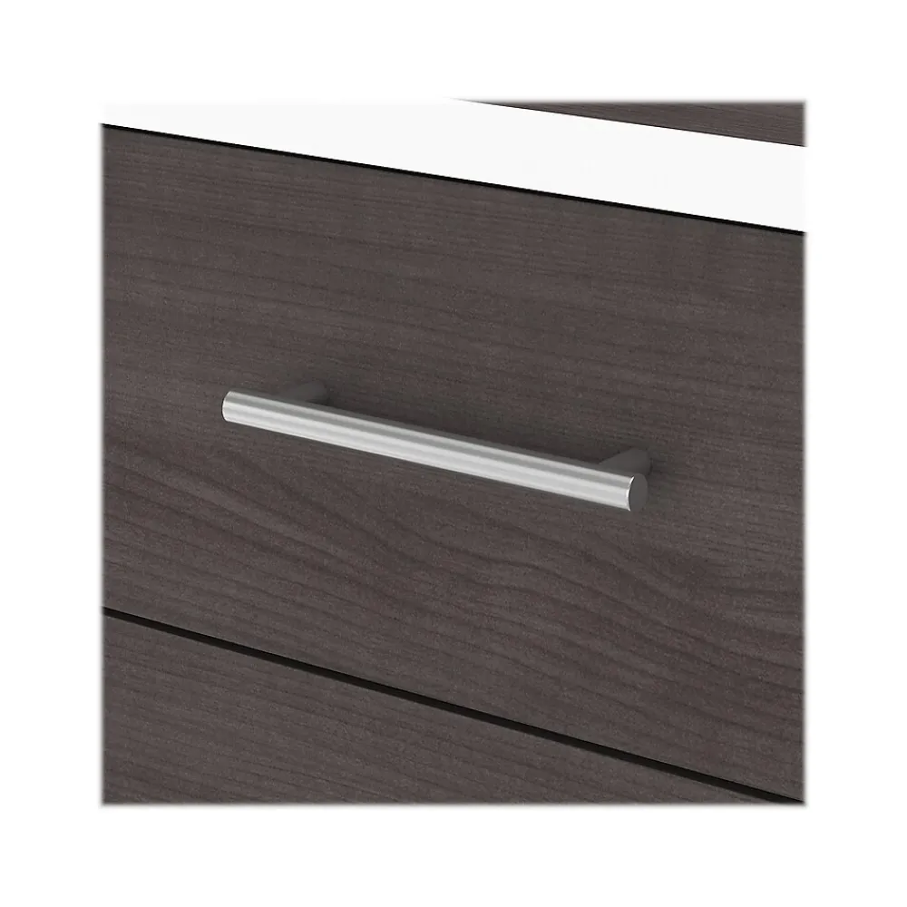 Computer Desks*Bush Furniture Somerset 72"W Office Desk with Drawers, (WC81072) Storm Gray/White
