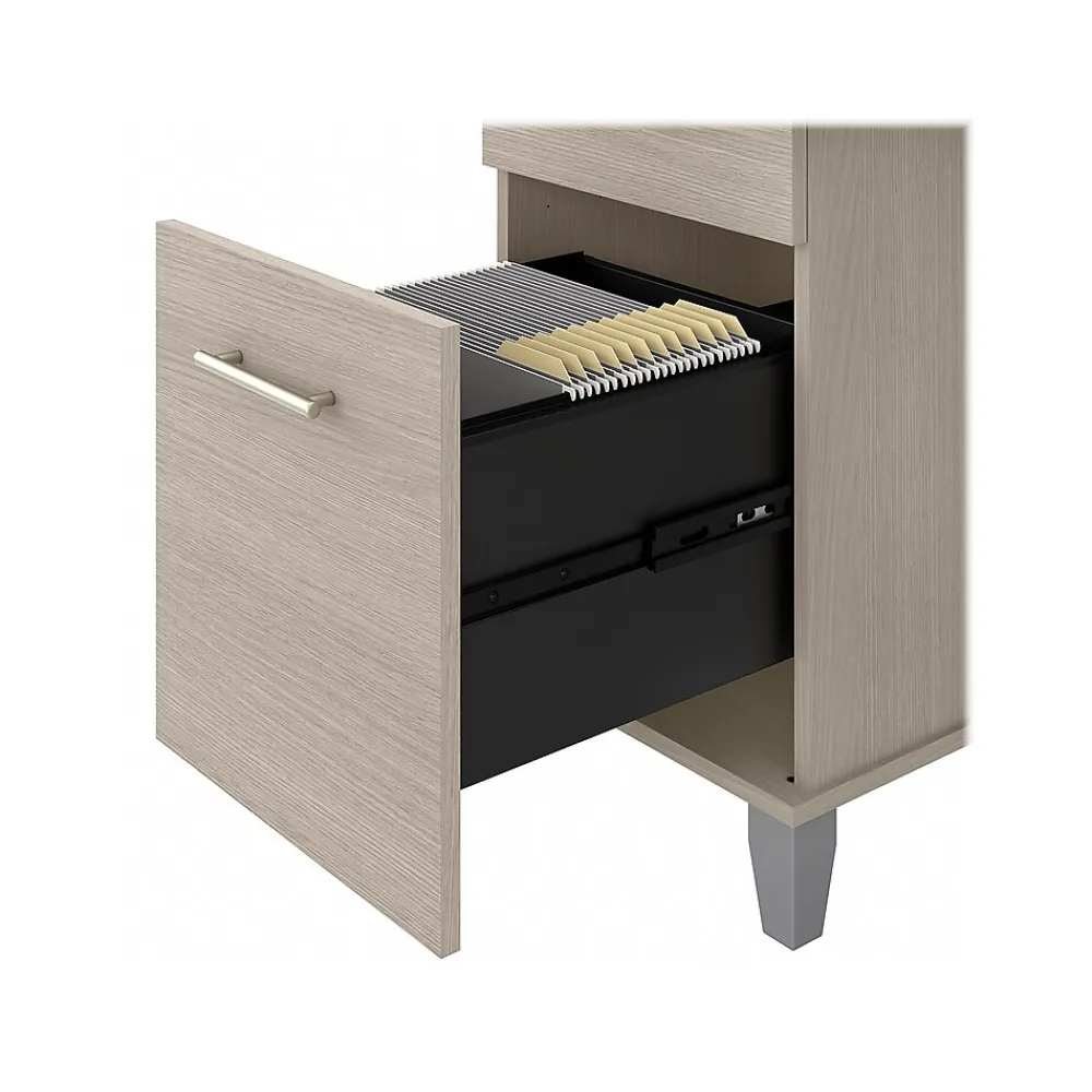 Computer Desks*Bush Furniture Somerset 72"W Office Desk with Drawers, (WC81172) Sand Oak