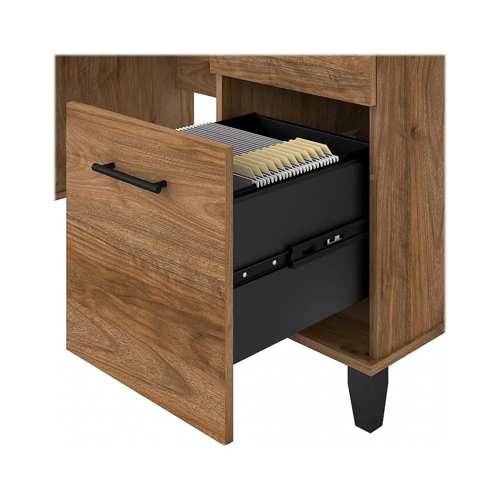 Computer Desks*Bush Furniture Somerset 60"W Office Desk with Drawers, (WC81328K) Fresh Walnut