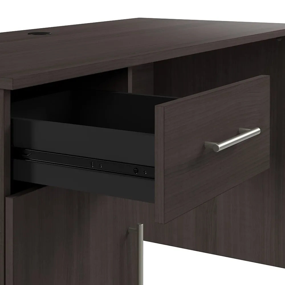 Computer Desks*Bush Furniture Somerset 54"W Office Desk with Drawer and Storage Cabinet, Storm Gray (WC81554)