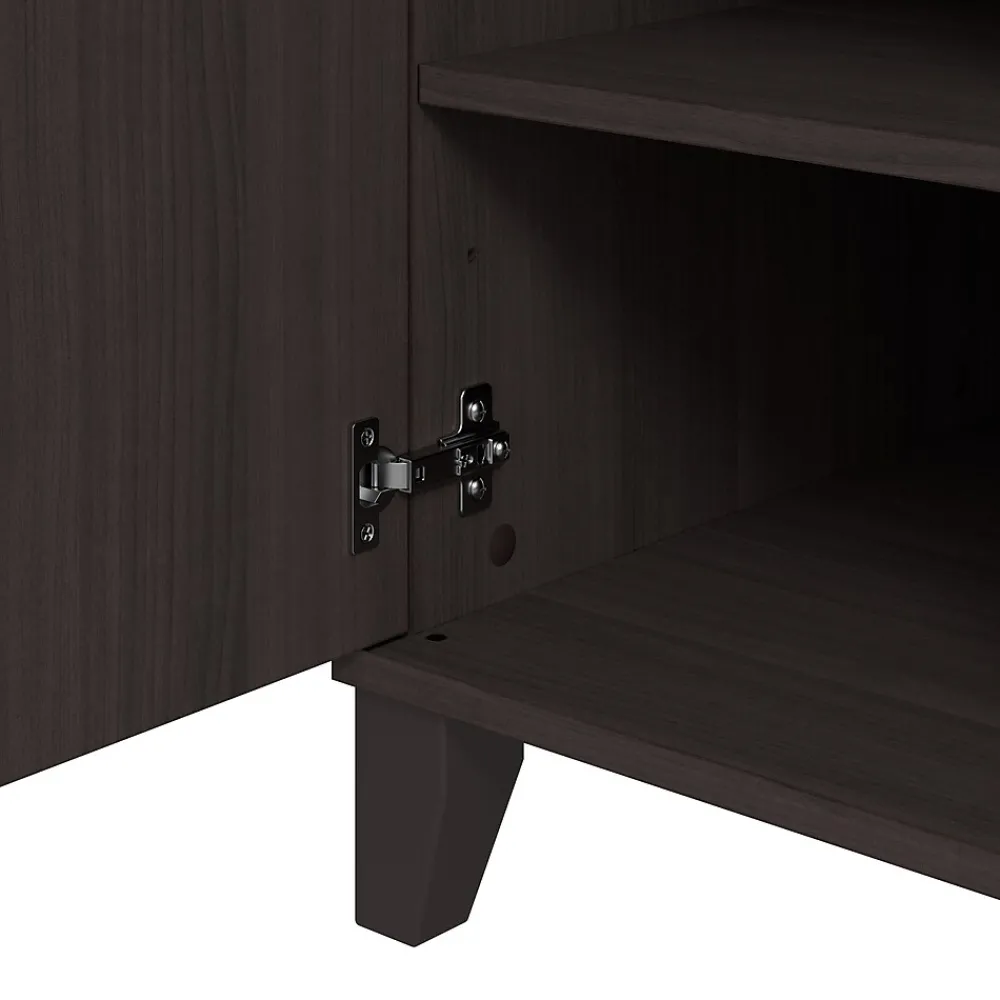 Computer Desks*Bush Furniture Somerset 54"W Office Desk with Drawer and Storage Cabinet, Storm Gray (WC81554)