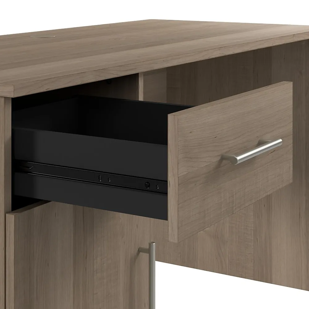 Computer Desks*Bush Furniture Somerset 54"W Office Desk with Drawer and Storage Cabinet, Ash Gray (WC81654)