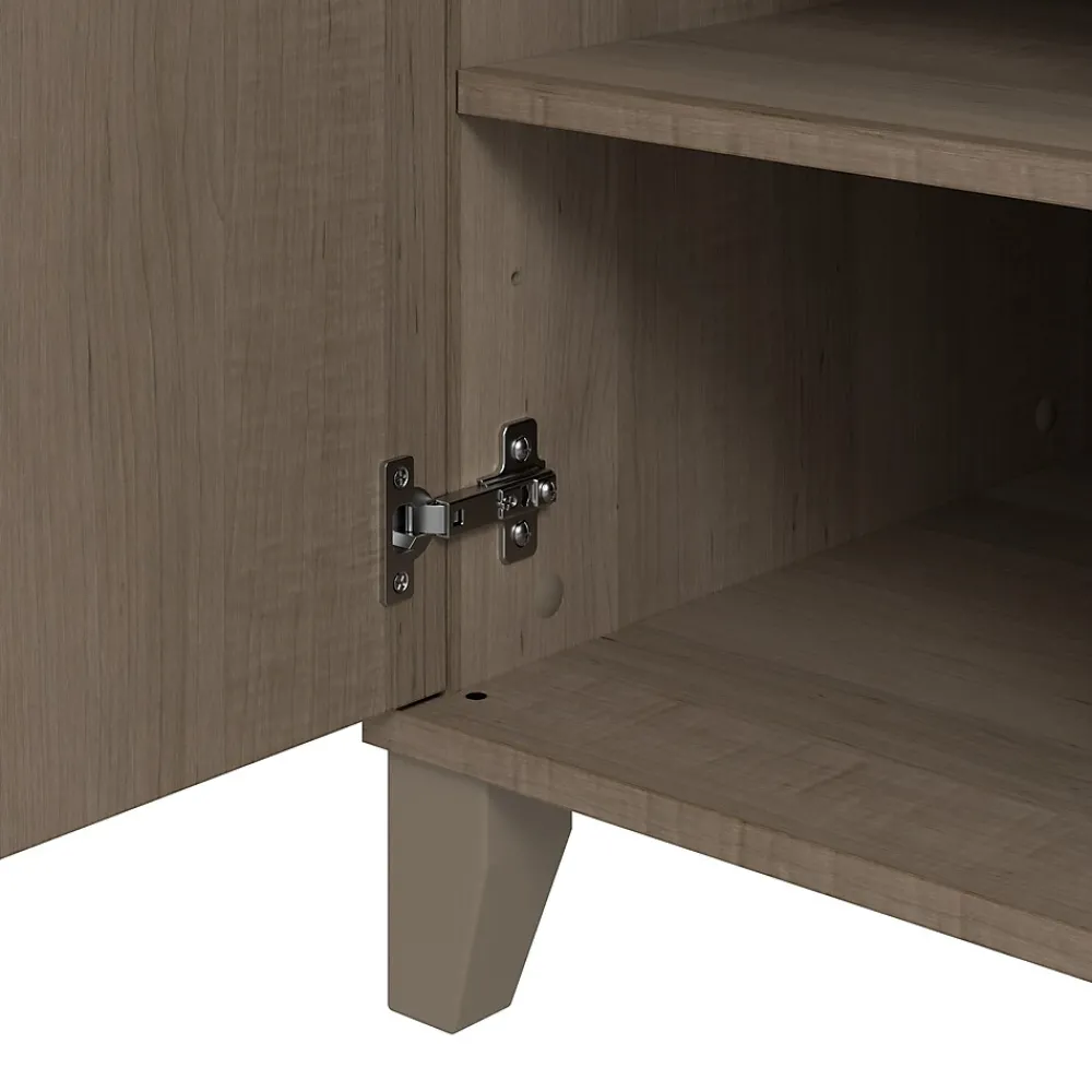 Computer Desks*Bush Furniture Somerset 54"W Office Desk with Drawer and Storage Cabinet, Ash Gray (WC81654)