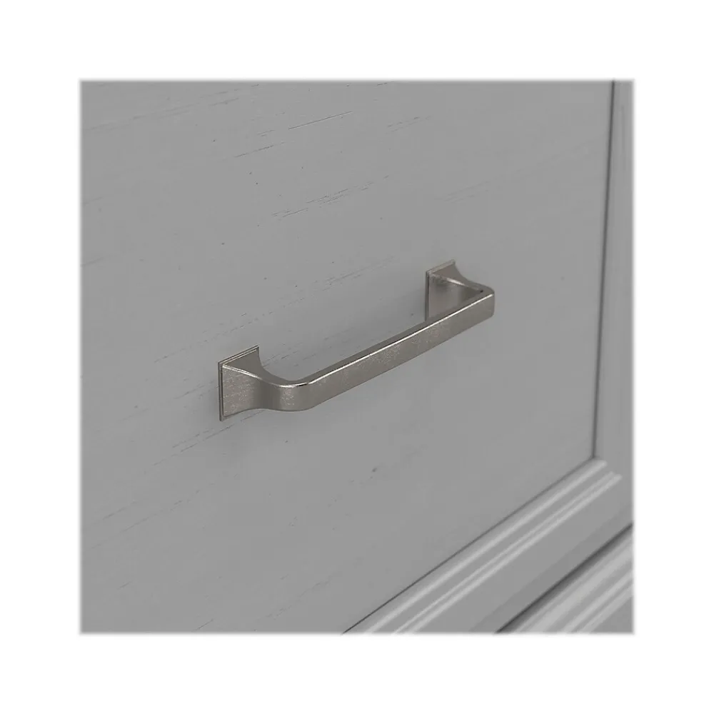 Storage Cabinets*Bush Furniture Woodland Entryway Storage Set with Hall Trees and Shoe Bench with Drawers, Cape Cod Gray (WDL012CG)