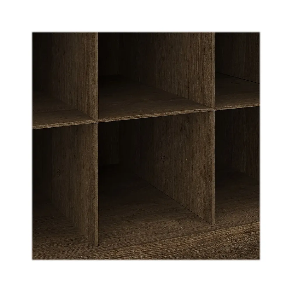 Storage Cabinets*Bush Furniture Woodland 40W Shoe Storage Bench with Shelves and Wall Mounted Coat Rack, Ash Brown (WDL004ABR)
