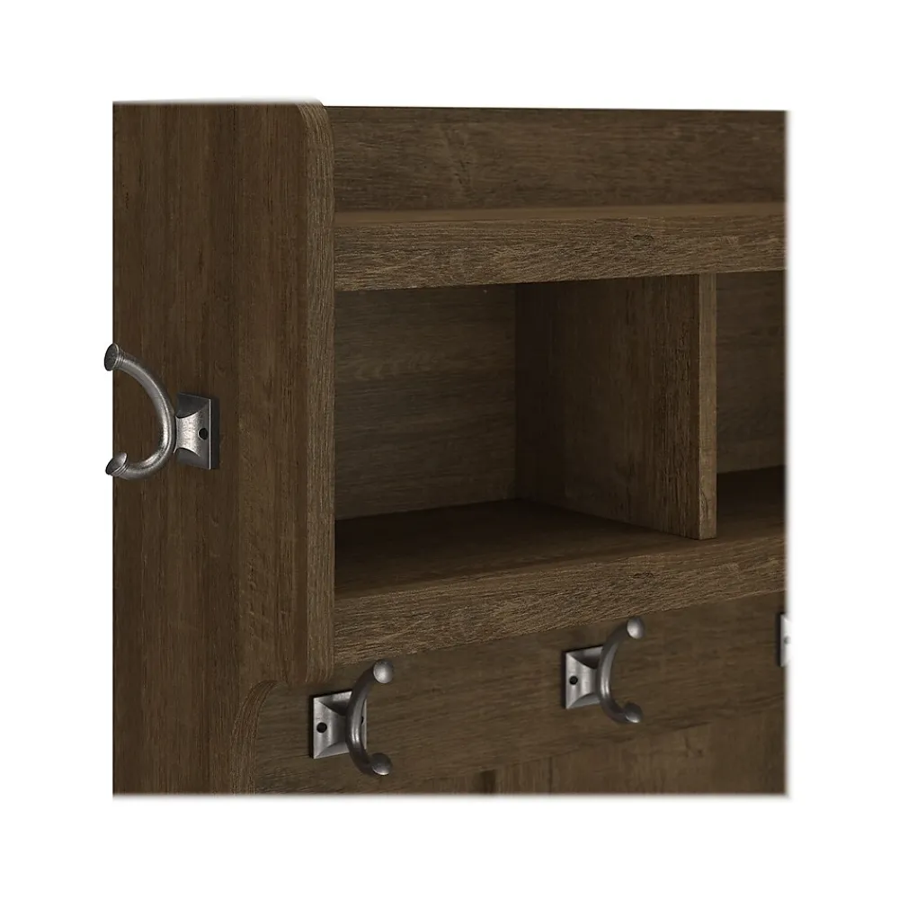 Storage Cabinets*Bush Furniture Woodland 40W Hall Tree and Shoe Storage Bench with Shelves, Ash Brown (WDL002ABR)