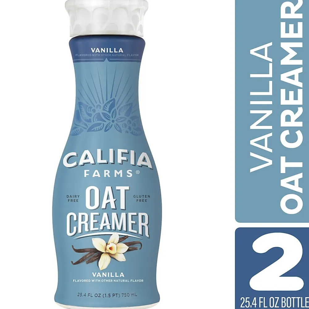 CALIFIA FARMS Vanilla Oat Creamer, 25.4 Oz, 2PK
