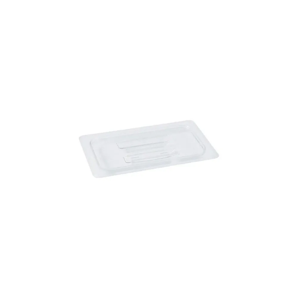 Cambro 1/4 Size Camwear® Cover, 1" H x 6 1/3" W x 10 2/5" D, Clear (40CWCH135)
