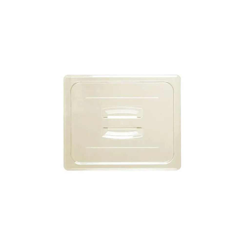 Cambro 1/2 Size H-Pan™ Food Pan Cover, 12 3/4" L x 10 7/16" W, Amber (20HPCH150)